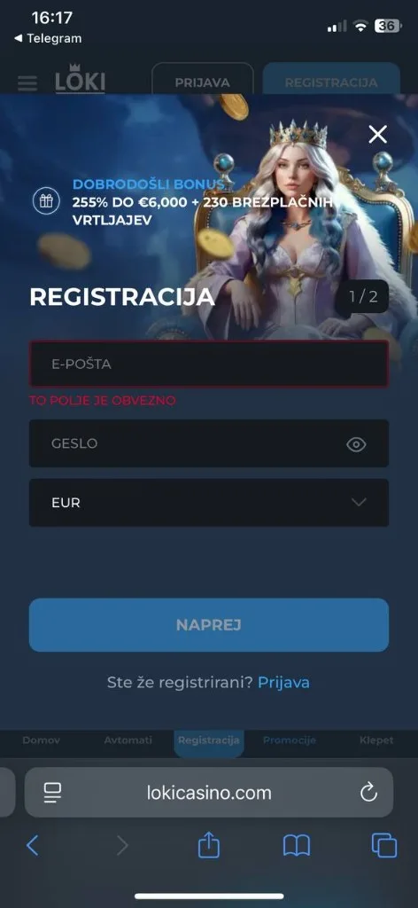 Loki mobilni — blagajna